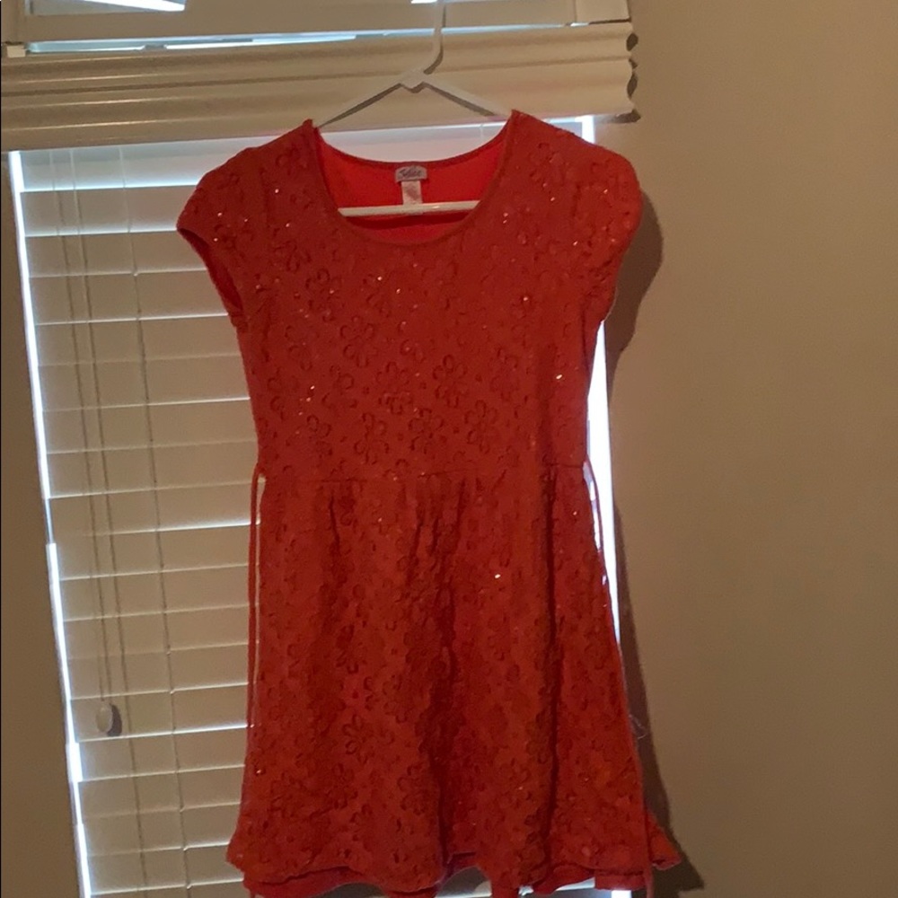 Orang sparkle justice dress